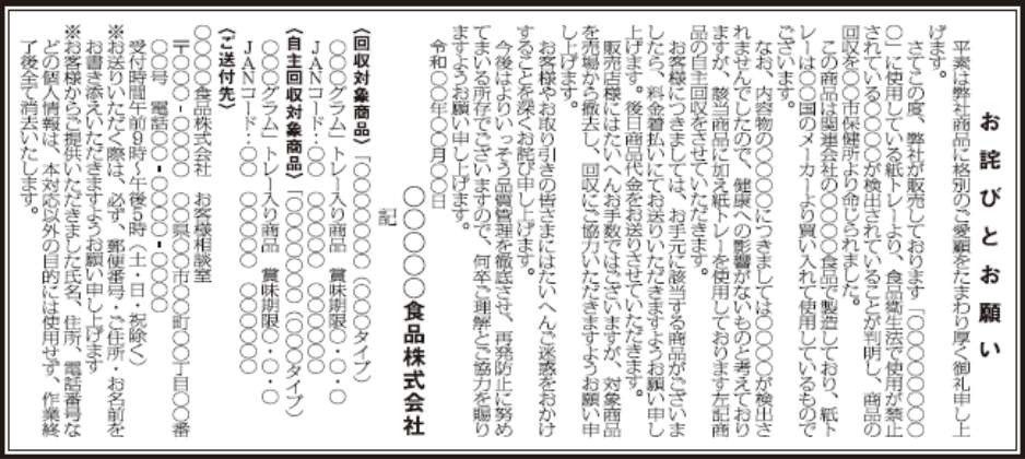 法規違反—　食品衛生法